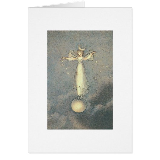 ヴィンテージ-星を振りかけている妖精 (正面)