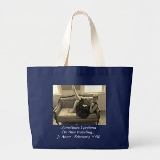 ヴィンテージ-時間の旅行のトートバック ラージトートバッグ