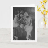 ヴィンテージ-最高の友人とお酒。 カード (黄色い花)