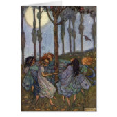 ヴィンテージ-木のまわりの妖精のダンス、 (正面)