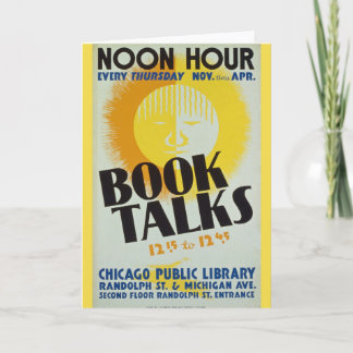 ヴィンテージ"本"は挨拶状を話します カード