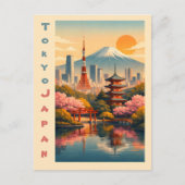 ヴィンテージ 東京 日本 ポストカード (正面)
