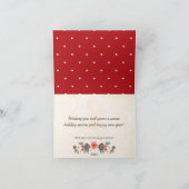 ヴィンテージ　松ぼっくり　クリスマス　ウェディング　サンキュー サンキューカード (内部)