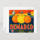 ヴィンテージ 果物箱ラベル ポストカード (正面/裏面)