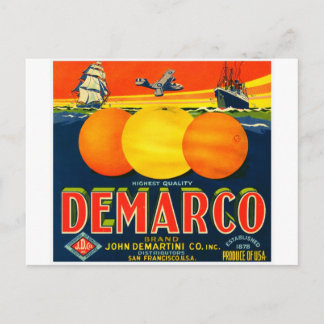 ヴィンテージ 果物箱ラベル ポストカード
