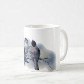 ヴィンテージ,枝の青い鳥 コーヒーマグカップ (正面右)