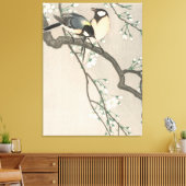 ヴィンテージ 桜と鳥の絵画 キャンバスプリント (インサイチュ (リビング))