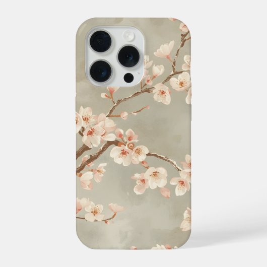 ヴィンテージ 桜の枝 iPhoneケース (裏面)