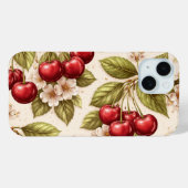 ヴィンテージ 桜柄 レッドチェリー Case-Mate iPhoneケース (裏面 (横))