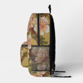ヴィンテージ 桜 アジア 日本の花 プリントバックパック (右)