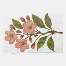 ヴィンテージ 桜 キッチンタオル