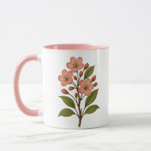 ヴィンテージ 桜 ピンク コーヒー&紅茶 マグカップ