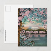 ヴィンテージ 桜 ワシントンDC ポストカード (正面/裏面)