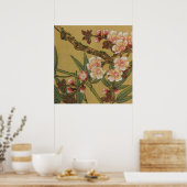 ヴィンテージ 桜 和風 花 ポスター (キッチン)