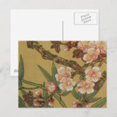 ヴィンテージ 桜 和風 花 ポストカード (正面/裏面)