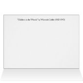 ヴィンテージ – 森の中の子供たち。 (内部横(上))