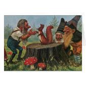 ヴィンテージ-森林格言はリスに会います、 (正面横)