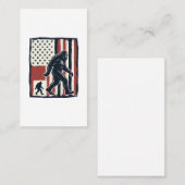 ヴィンテージ 森林生物 フラグ ベクター Tシャツ デザイン_1 名刺 (正面/裏面)