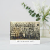 ヴィンテージ、植フランスの民地連隊、第一次世界大戦 ポストカード (スタンド正面)