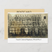 ヴィンテージ、植フランスの民地連隊、第一次世界大戦 ポストカード (正面/裏面)