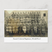 ヴィンテージ、植フランスの民地連隊、第一次世界大戦 ポストカード (正面)