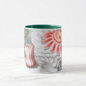 ヴィンテージ《植物》スイレンの花が池に マグカップ (中央)