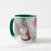 ヴィンテージ《植物》スイレンの花が池に マグカップ (正面左)