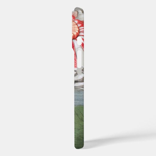 ヴィンテージ《植物》スイレンの花が池に Case-Mate iPhoneケース (裏面 / 左)