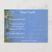 ヴィンテージ《植物》スイレンは日付を保存する, Claude Monet 案内ポストカード (裏面)