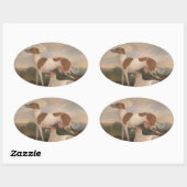 ヴィンテージ 楕円形シール (シート)