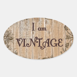 ヴィンテージ 楕円形シール