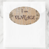 ヴィンテージ 楕円形シール (バッグ)