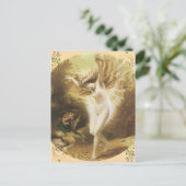 ヴィンテージ 水の妖精 ポストカード (スタンド正面)