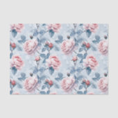 ヴィンテージ、水彩バラ 薄葉紙 (正面)