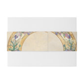 ヴィンテージ 水彩 花嫁 ウェディング  招待状ベリーバンド (裏面例)