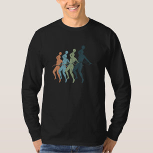 ヴィンテージ 水球 スポーツママ&パパ シルエット Tシャツ