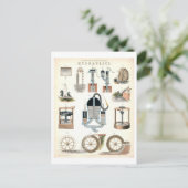 ヴィンテージ「水理学」教育科学 ポストカード (スタンド正面)