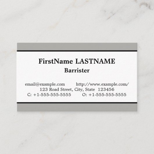 ヴィンテージ、法律プロフェッショナル名刺 名刺 (正面)