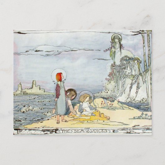 ヴィンテージ『海の声』ジェシー・M・キング ポストカード (正面)