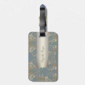 ヴィンテージ、渦巻き ラゲッジタグ (裏面縦)