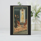 ヴィンテージ「渦巻水晶籠」 サンキューカード (スタンド正面)