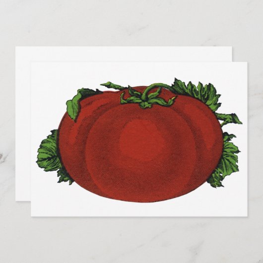 ヴィンテージ、熟したトマト、野菜と果物 (正面/裏面)