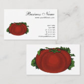 ヴィンテージ、熟したトマト、野菜と果物 名刺 (正面/裏面)