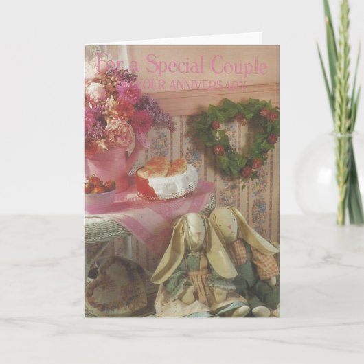 ヴィンテージ「特別夫婦」記念日 カード (正面)