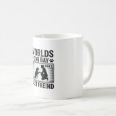 ヴィンテージ 犬の日・最高の友達 コーヒーマグカップ (正面右)