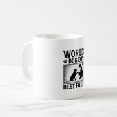 ヴィンテージ 犬の日・最高の友達 コーヒーマグカップ (正面左)