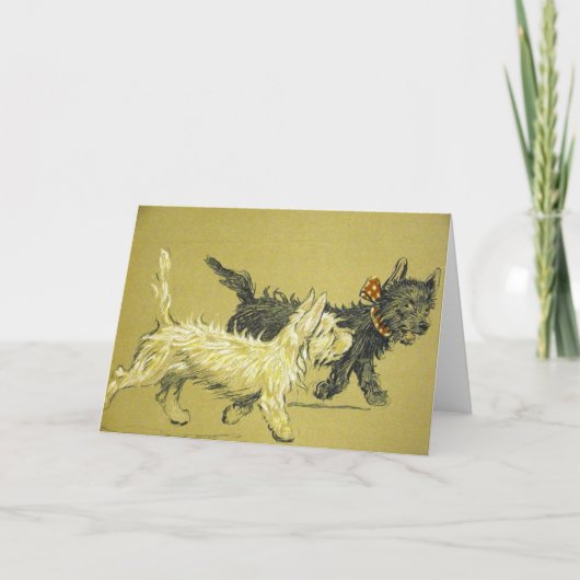 ヴィンテージ – 犬は友最高の人だ。 カード (正面)