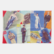 ヴィンテージ「犯罪倶楽部」ティータオル