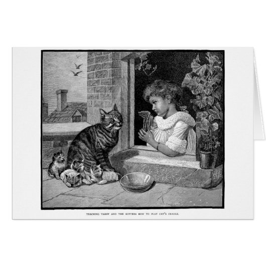 ヴィンテージ-猫の揺りかごのゲーム、 (正面横)