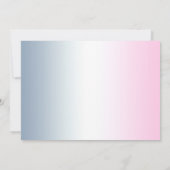 ヴィンテージ 王子と王女 性別発表 ベビーシャワー 招待状 (裏面)